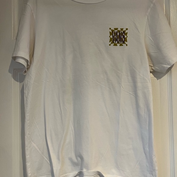 Vans Off The Wall White With Purple Gold Logo Short Sleeve Size Medium casual - Picture 8 of 9